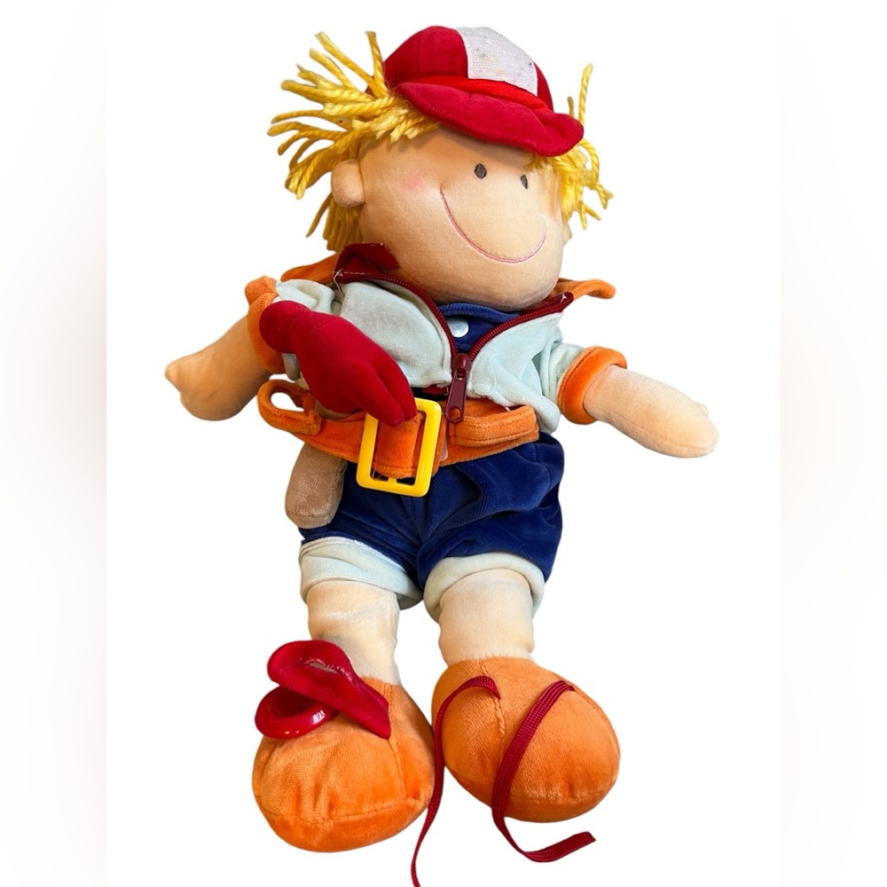 Russ Berrie Zippity Doll Handyman Woody 16in Plush Activity Toy